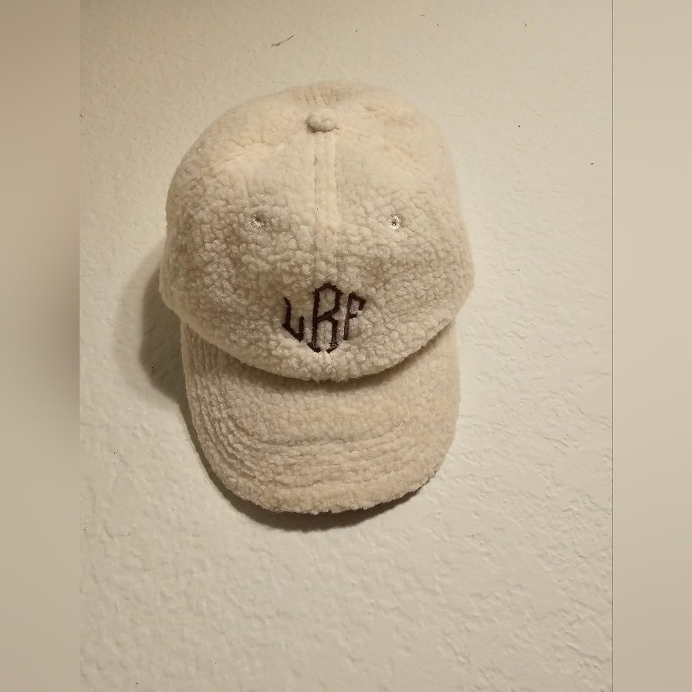 Cream Sherpa  Baseball Cap - Cozy Winter Hat
